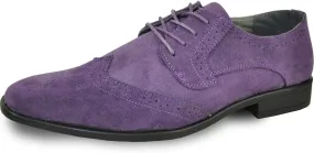 bravo! Men Dress Shoe King Classic Lace-up Oxford Plain or Cap Toe or Wingtip Leather Sock Medium and Wide Width Size from 6 to 18 Black Brown Cognac Blue Purple Red