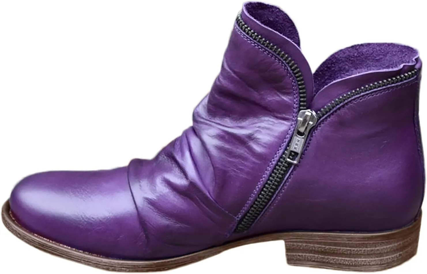 Eduavar Cowboy Boots for Women Cowboy Style, Womens Cowboy Boots Ankle Boots Leather Square Low Heel Western Boots Shoes