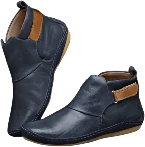 Gibobby Womens Boots Low Heel,Arch Support Booties Casual Flat Platform Short Ankle Booties Everyday Boots for Ladies
