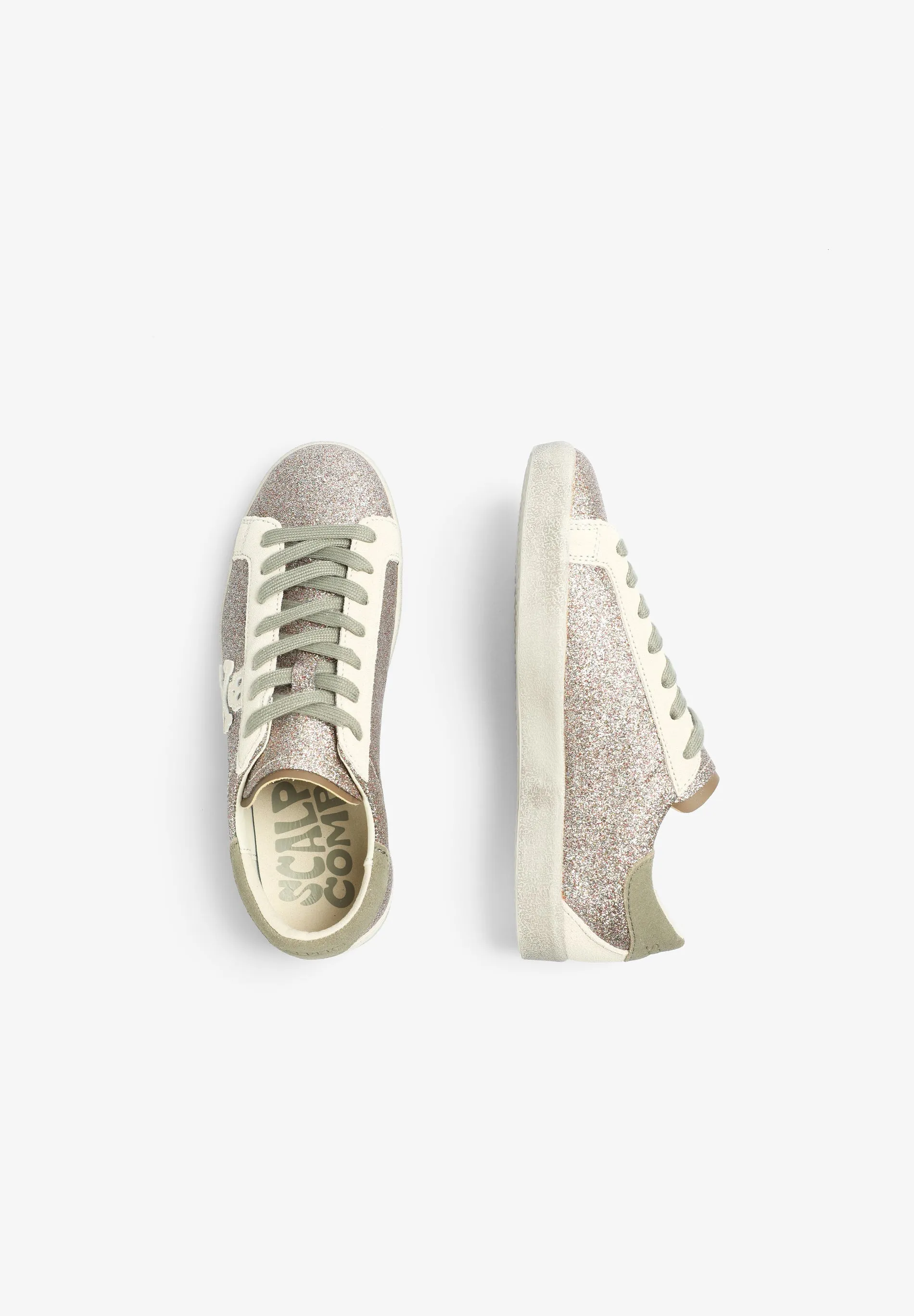 LOW TOP GLITTER SNEAKERS