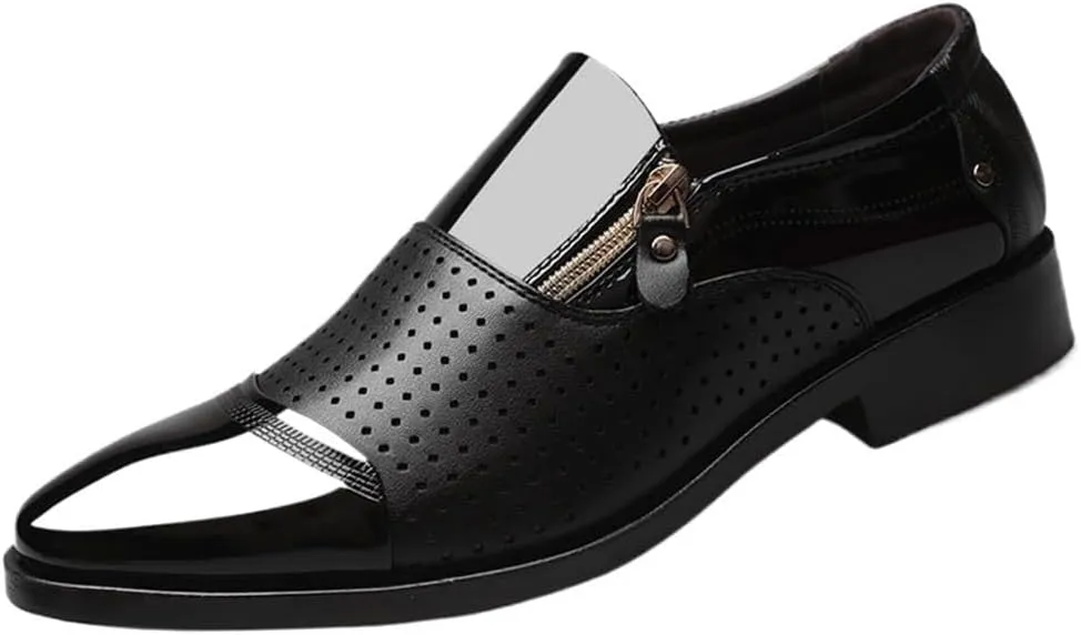 Luxury Leather Loafers for Men Business Formal Slip On Driving Dress Shoes Oxfords