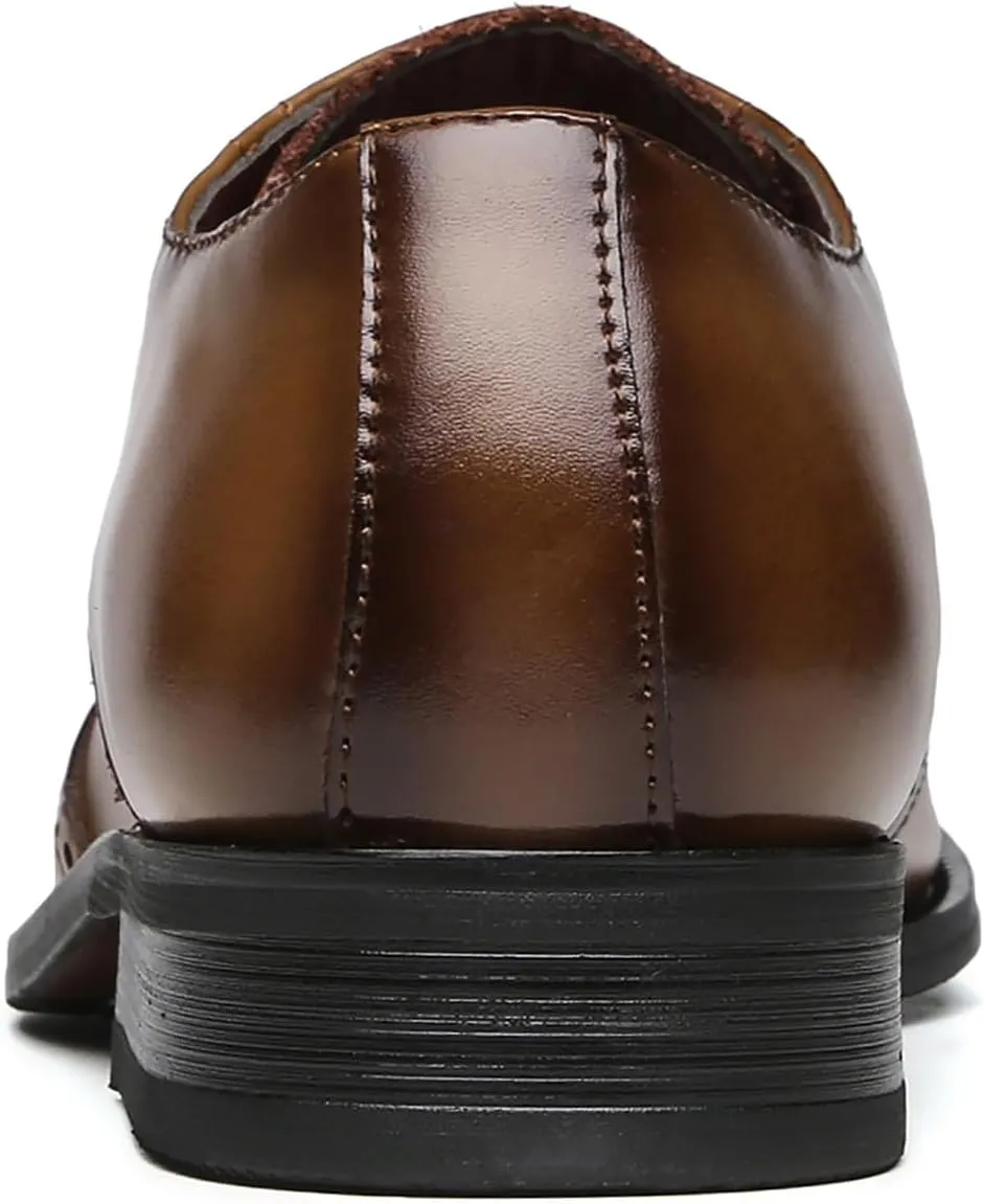 Men's Oxfords Formal Dress Leather Wedding Dress Tuxedo Brogues Derby Fashion Casual Shoes for Men