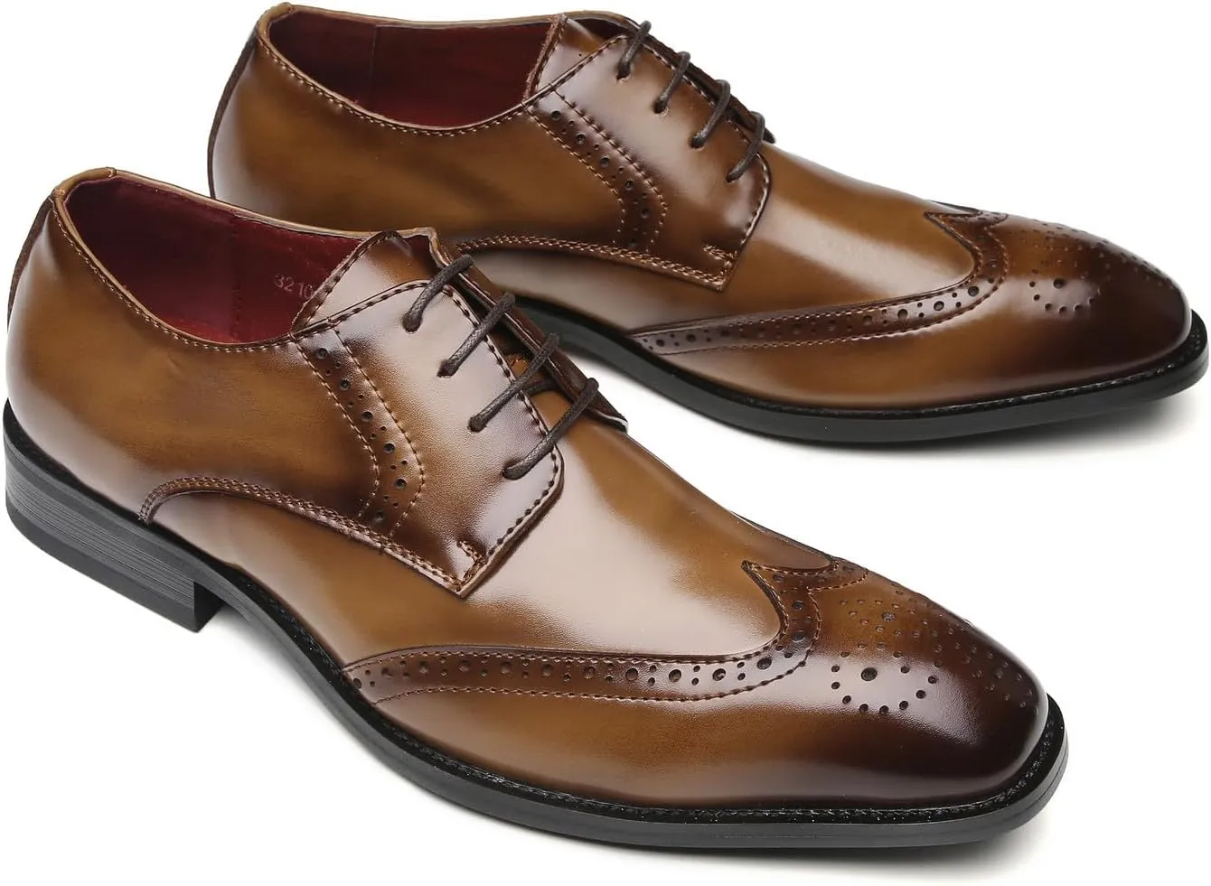 Men's Oxfords Formal Dress Leather Wedding Dress Tuxedo Brogues Derby Fashion Casual Shoes for Men