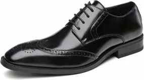 Men's Oxfords Formal Dress Leather Wedding Dress Tuxedo Brogues Derby Fashion Casual Shoes for Men
