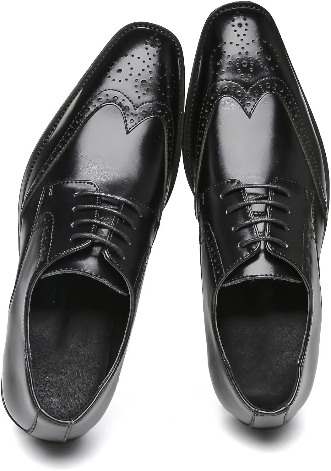 Men's Oxfords Formal Dress Leather Wedding Dress Tuxedo Brogues Derby Fashion Casual Shoes for Men
