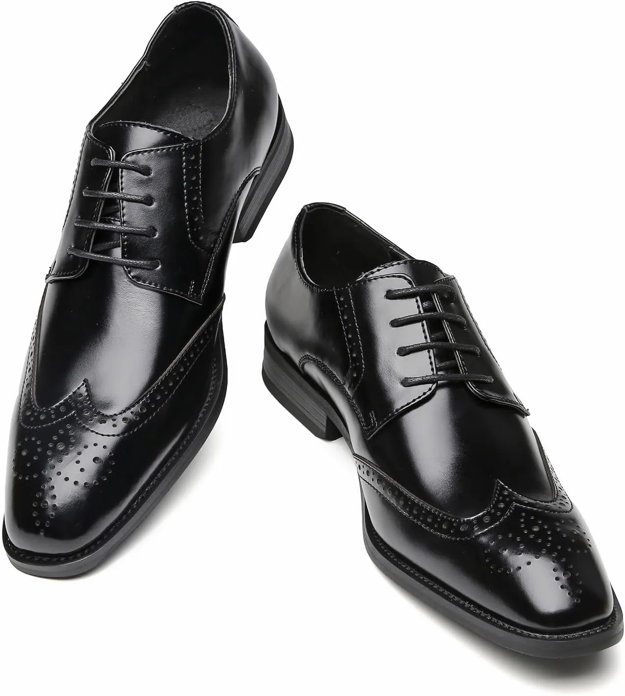 Men's Oxfords Formal Dress Leather Wedding Dress Tuxedo Brogues Derby Fashion Casual Shoes for Men